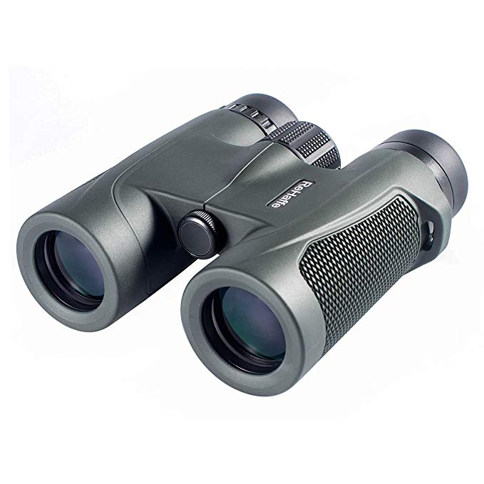 ReHaffe Compact Binoculars for Adults 8x32 Powerview HD Travel Binoculars Waterproof for Outdoor Sightseeing Hiking Hunting Bird Watching (Army Green)