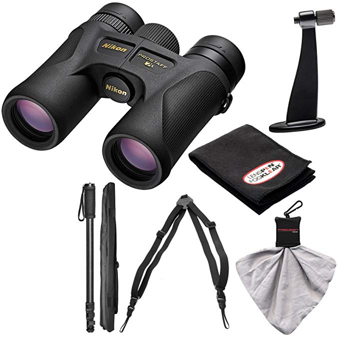 Nikon Prostaff 7S 8x42 ATB Waterproof/Fogproof Binoculars with Case + Harness + Tripod Adapter & Monopod + Kit
