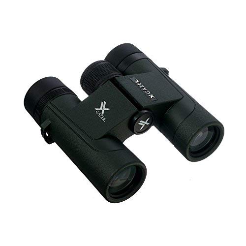 Xgazer Optics Professional 8x25 Magnifying Point View Compact Binoculars for Bird Watching, Hunting & Fishing Outdoor Waterproof Small Binocular with Soft Case, Neck Harness Strap, Cleaning Cloth