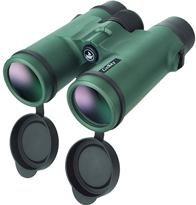 Gosky 8x42 Binoculars for Adults, Compact HD Professional Binoculars for Bird Watching Travel Stargazing Hunting Concerts Sports-BAK4 Prism FMC Lens-with Phone Mount Strap Carrying Bag