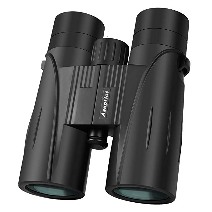 AsapGot 8x42 Binoculars for Bird Watching, BAK4 Prism and Fully Multi-coated Lens,Compact Durable Professional Optical Telescope HD Binoculars Black