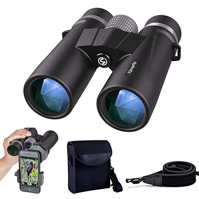 10x42 Binoculars for Adults Compact Professional HD Waterproof Fogproof Binoculars for Bird Watching Telescopes Wildlife Hiking Travel Stargazing Hunting Concerts Sports BAK4 Prism FMC Lens