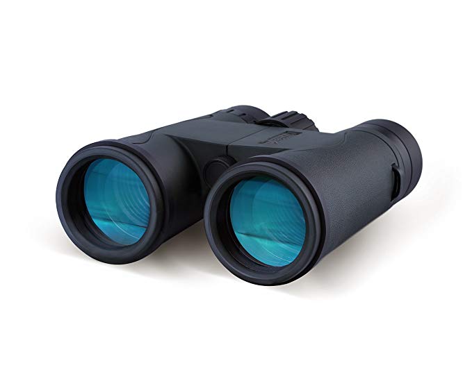 Jeddah JY5-8x42 Binocular with Premium Bak-4 Prisms and FREE Carry Case | FMC Waterproof, Fogproof Compact binoculars | for Birdwatchers, Travel, Sports, Nature Viewing, Hunting (Black)