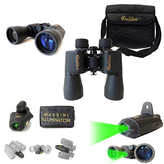 Galileo & Cassini 2pc 8x40mm Wide Angle Binocular and Green Laser Gift Set