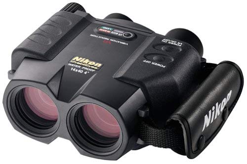 Nikon 7457 StabilEyes 14x40 Image Stabilization Waterproof Binocular with Case, Neck Strap & Batteries