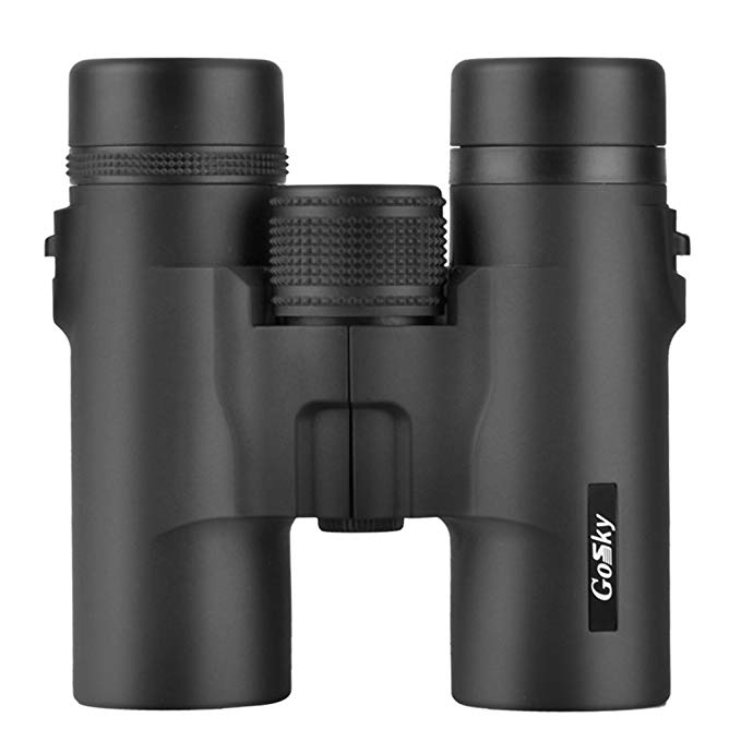 Gosky 8x32 Binoculars for Adults, Compact HD Professional Binoculars for Bird Watching Travel Stargazing Hunting Concerts Sports-BAK4 Prism FMC Lens-with Phone Mount Strap Carrying Bag