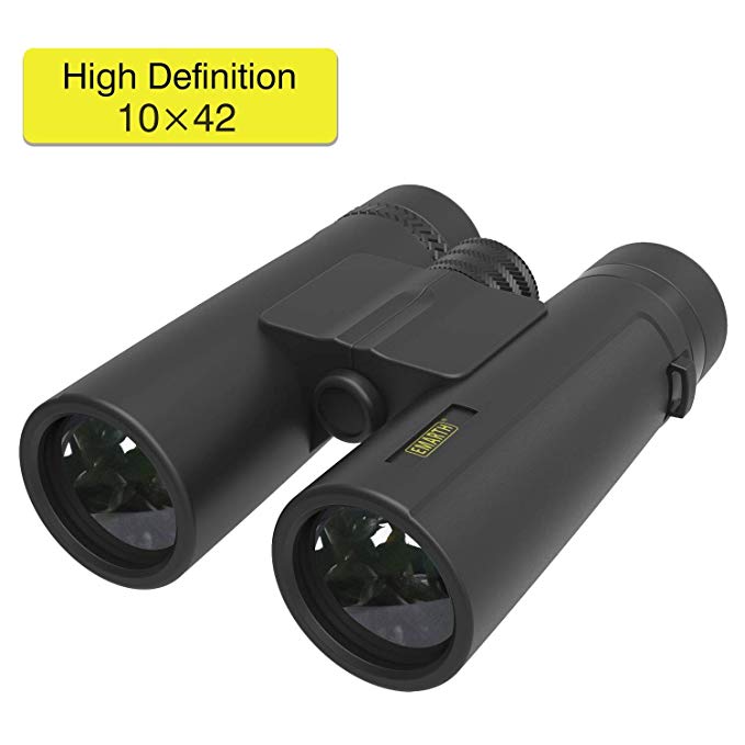 10x42 Compact Binoculars for Adults and Kids, Waterproof/Fogproof High Powered Binocular with BAK4 Prism FMC Lens Great for Bird Watching Hunting Concerts & Outdoor Sports