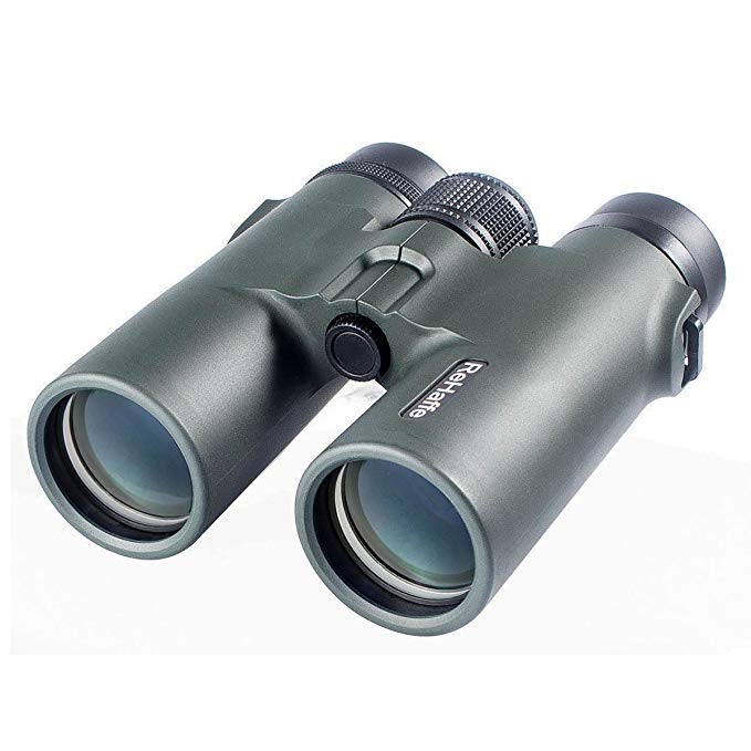 ReHaffe Hunting Binoculars for Adults 10x42 Waterproof Compact HD Professional Binoculars Bird Watching BAK4 Prism FGMC Lens for Travel Hiking Hunting Sightseeing and Observation (Army Green)