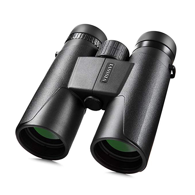 VISSSVI Binoculars for Adults Kids Zoom Compact Binocular Folding Durable Stargazing for Bird Watching Outdoor Sporting Hunting Concerts Waterproof and Fogproof Carrying case+Strap